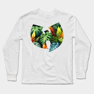 Wutang Hawaii Summer Style Vintage Logo Long Sleeve T-Shirt